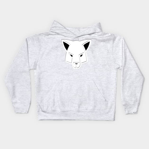 White Wolf Design Kids Hoodie by Pikmi